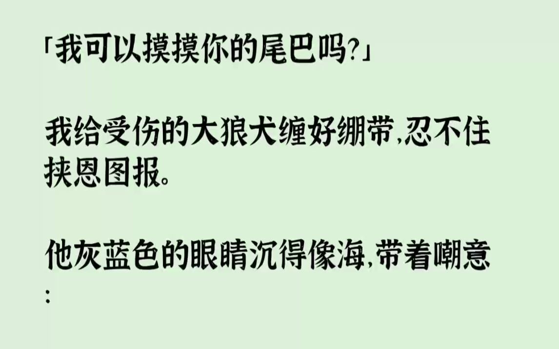 [图]【完结文】我可以摸摸你的尾巴吗我给受伤的大狼犬缠好绷带，忍不住挟恩图报。他灰蓝色...