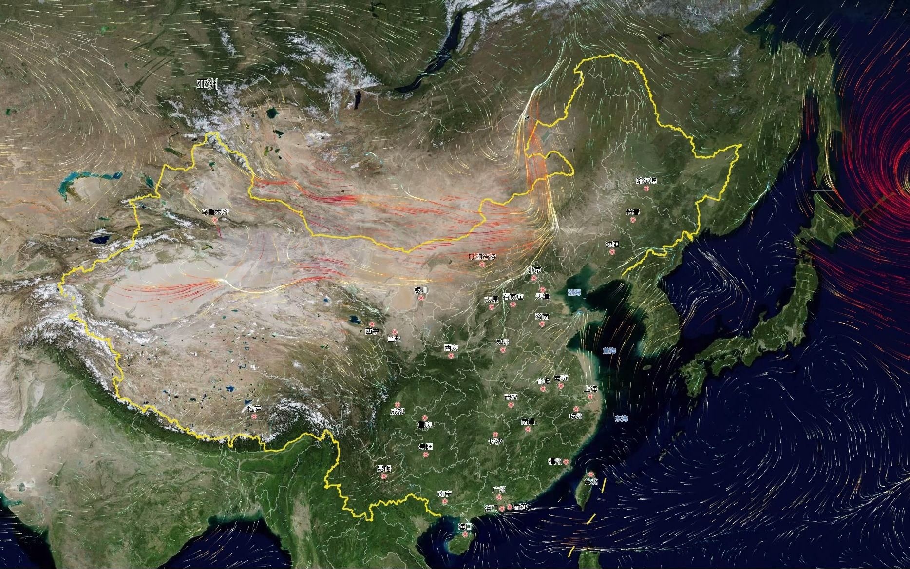 世界风向地图展示哔哩哔哩bilibili