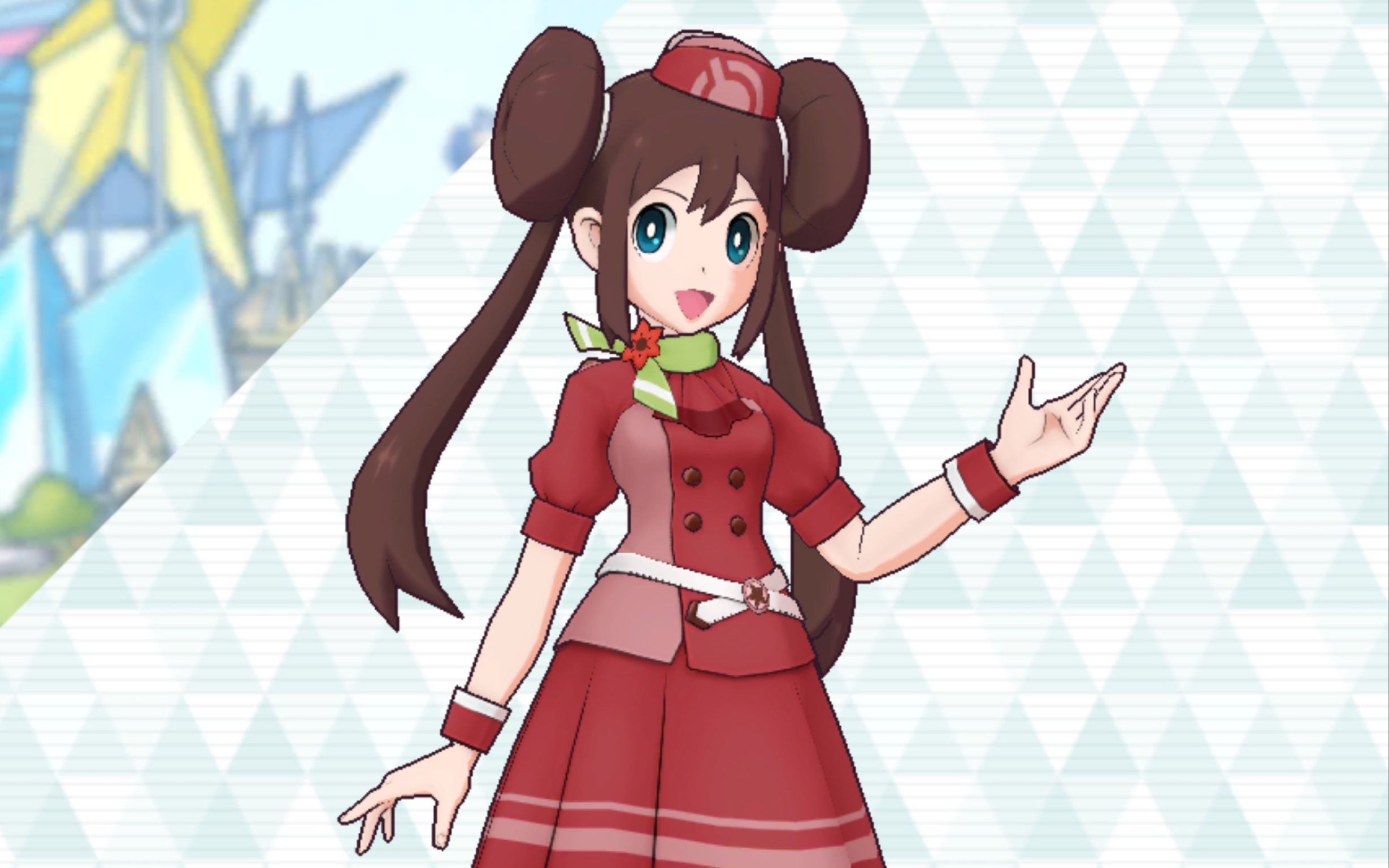 【pokémon masters ex】导游鸣依带领观光客大小姐莉莉艾和元气少女