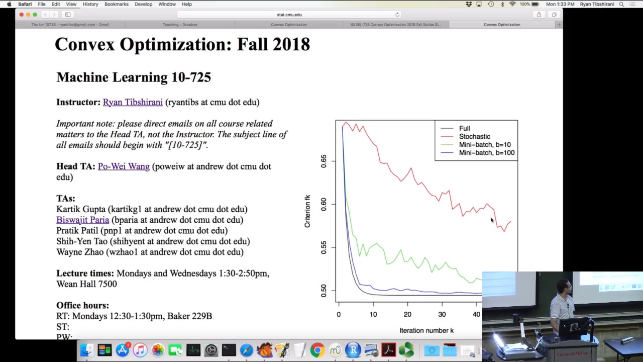 CMU 10725 : Convex Optimization ( Fall 2018 )哔哩哔哩bilibili