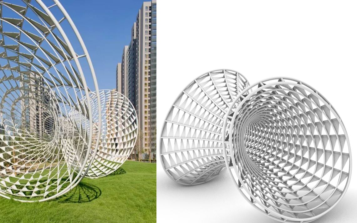 grasshopper&rhino——张唐景观虫洞构筑模型