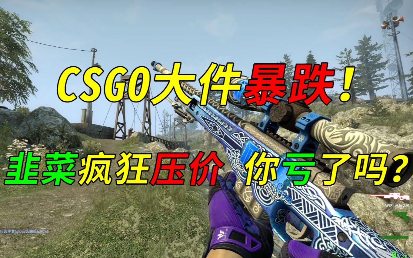 CSGO饰品大件开始暴跌!韭菜们慌了疯狂压价!竟卖不出去哔哩哔哩bilibiliCSGO