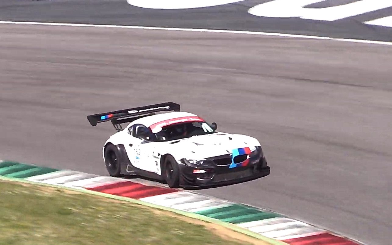 [车载 赛道实拍] bmw z4 gt3 疯狂的v8声浪 @穆杰罗赛道 [60fps]