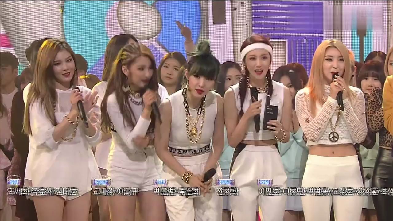 [图]4minute - crazy一位安可 - SBS 人气歌谣 150301