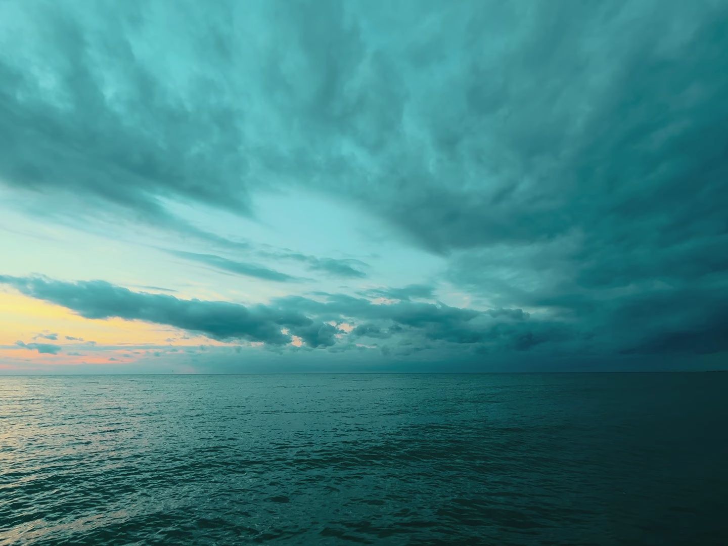 33-海洋日落放松无版权背景 4k