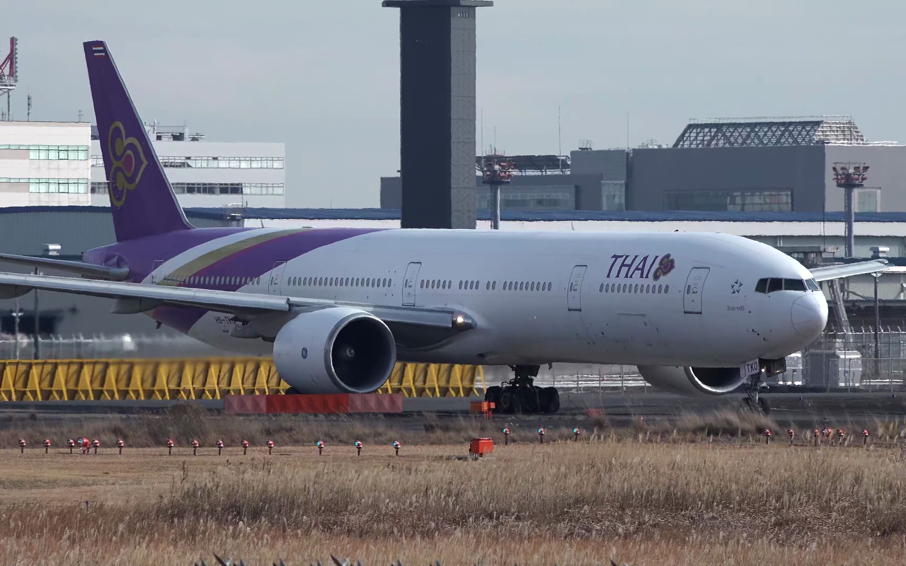 泰航777-300er hs-tko起飞|成田空港|4k