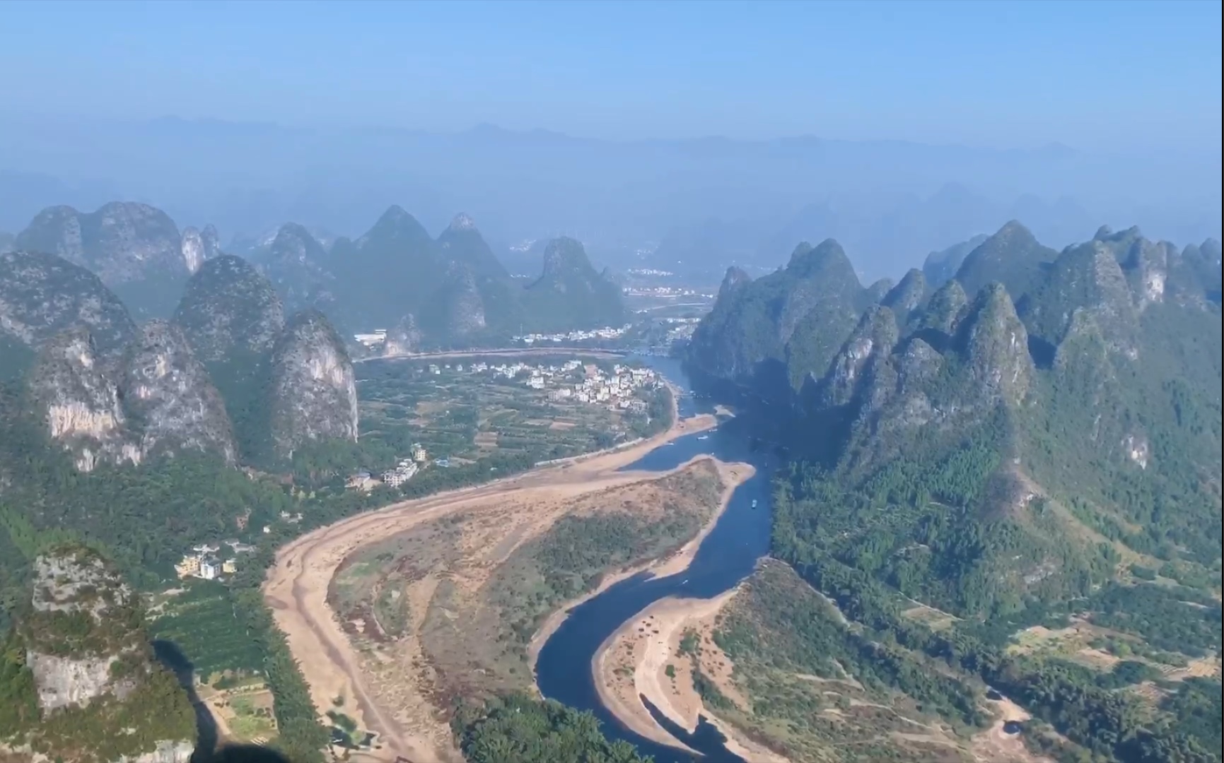 桂林山水绝美之境,大面山观景台