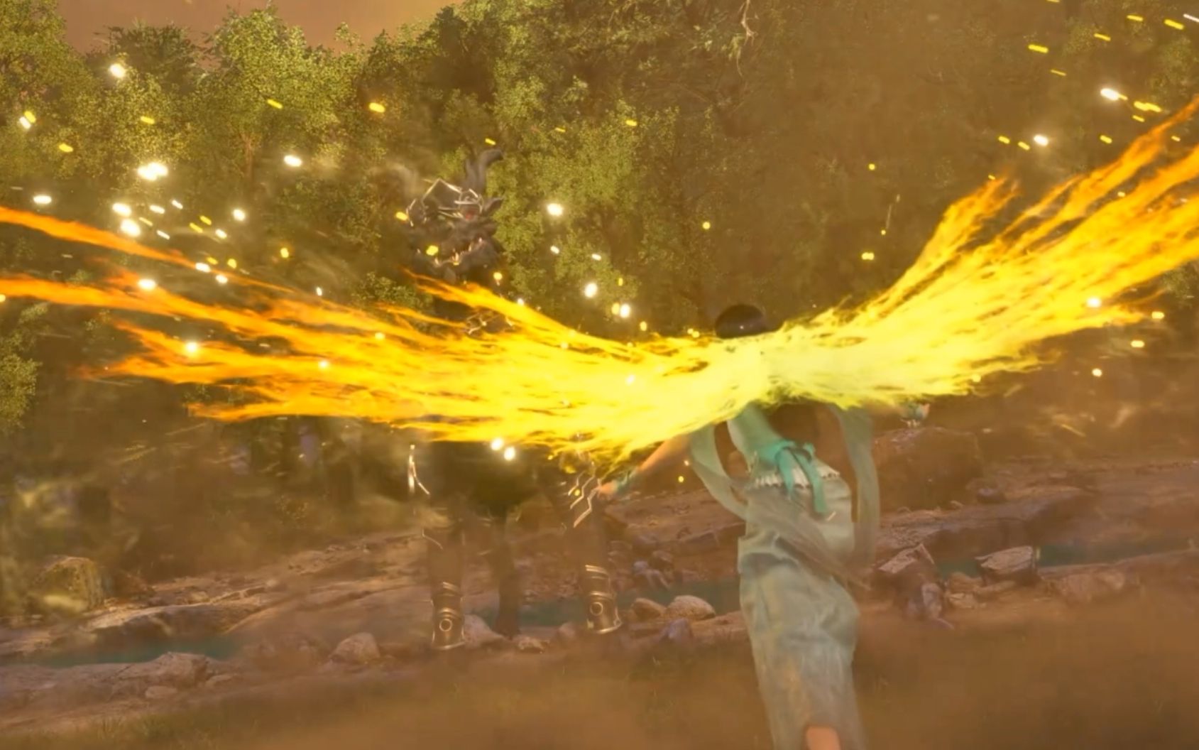 薰儿走了丨这金色斗气化翼还挺好看