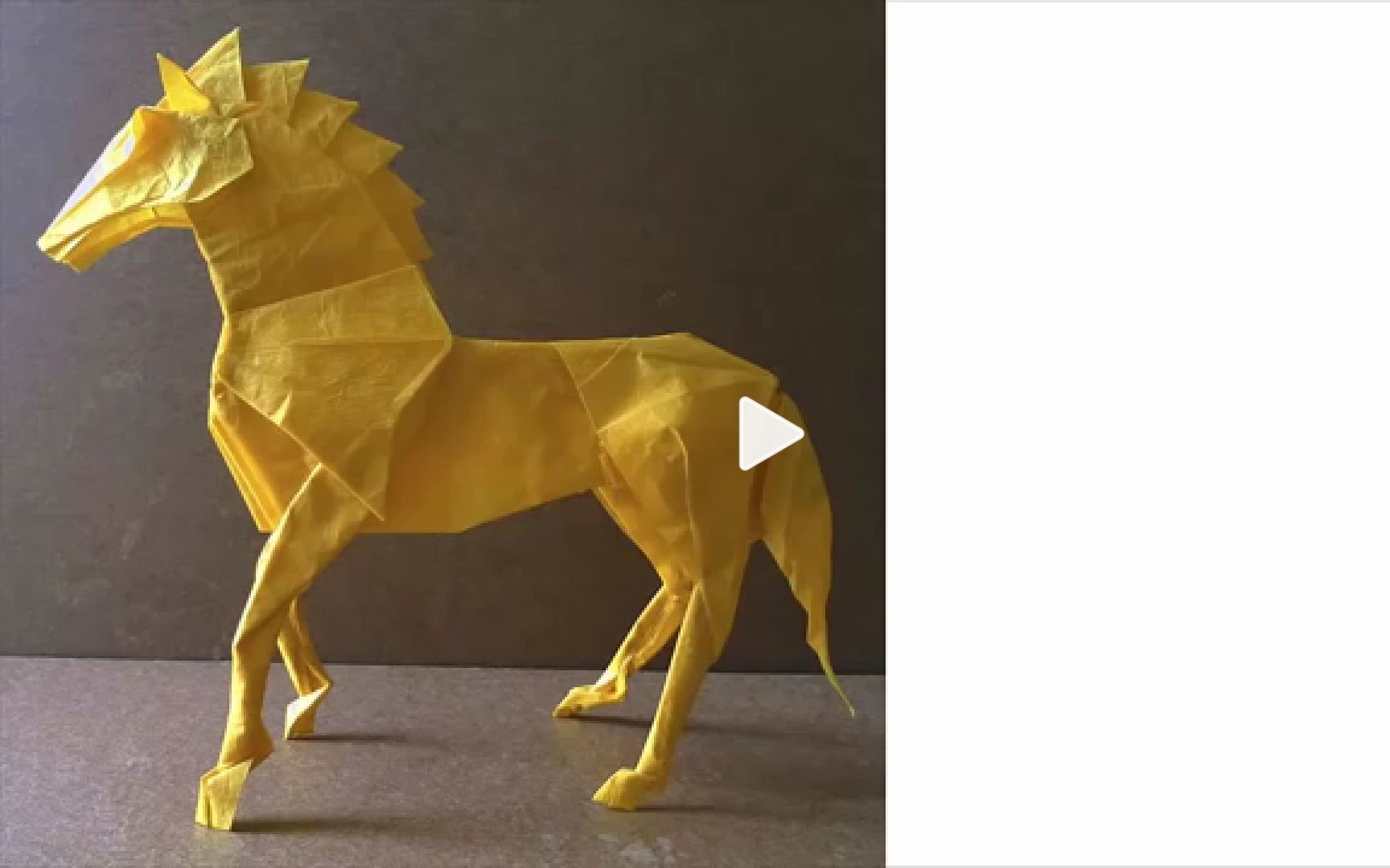 [图]Origami Horse 1.1 Tutorial (Satoshi Kamiya) 折り紙 馬 оригами учебник лошадь Pferd