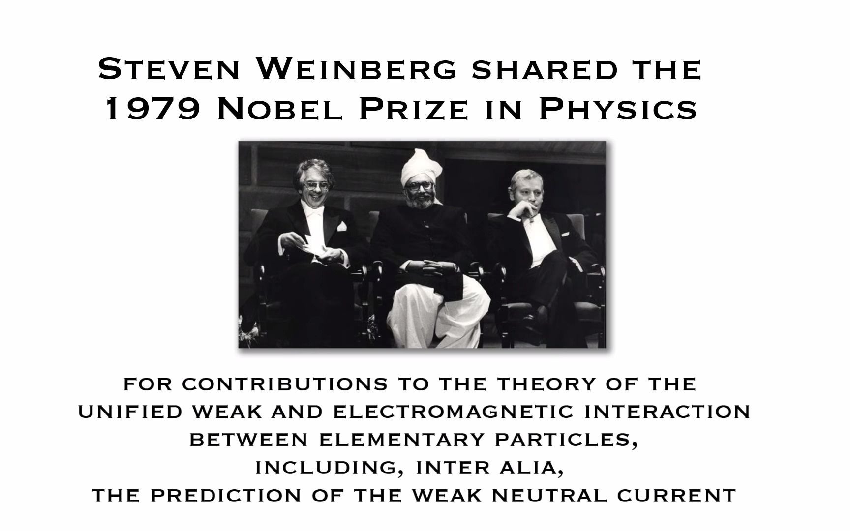 不可思议的史蒂文温伯格(Steven Weinberg19332021——六十种符号哔哩哔哩bilibili