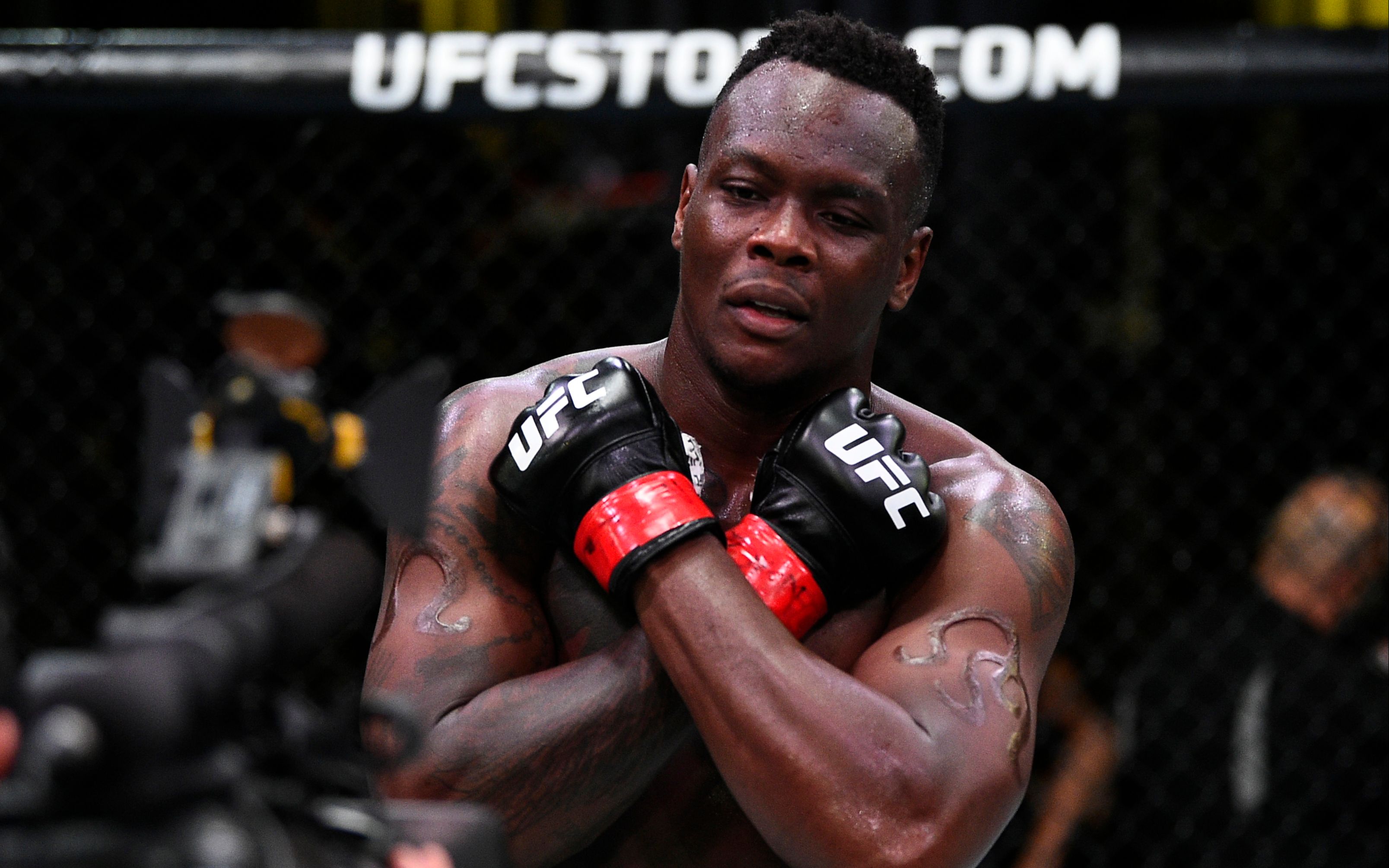 ufc拉斯维加斯赛后采访联合主赛圣普吕达成轻重量级最多终结获胜