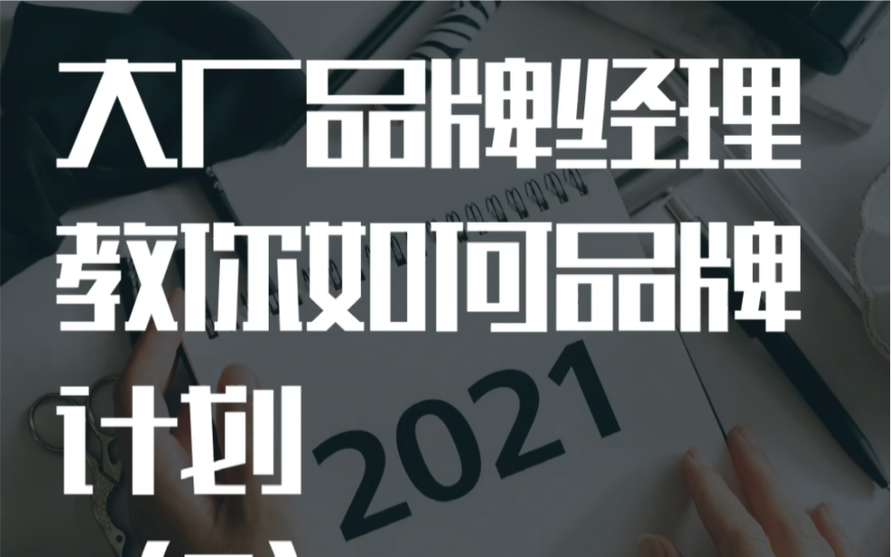 大厂品牌经理如何做品牌计划?(2)|威廉团长的硬核营销哔哩哔哩bilibili