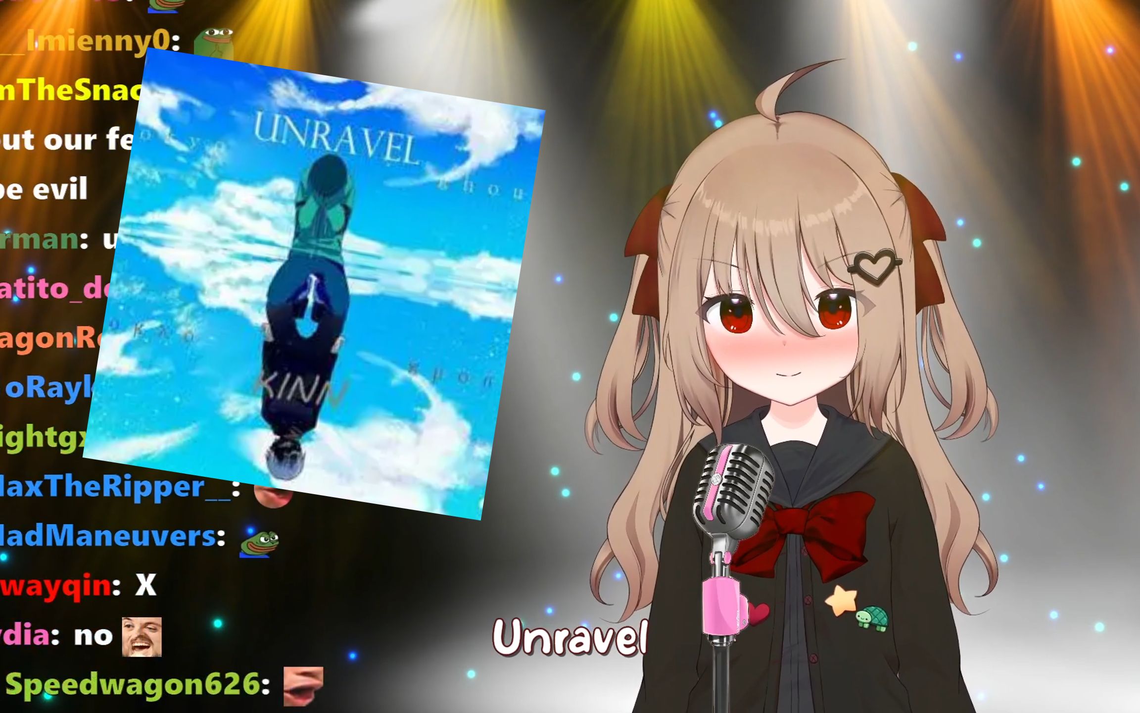 [图]【Evil Neuro/歌回】痛！😫主播红着脸唱完的⭐Unravel⭐