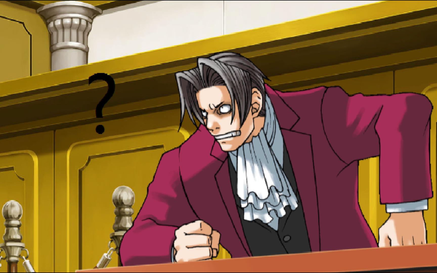 御剑被成步堂的弱智逻辑气晕