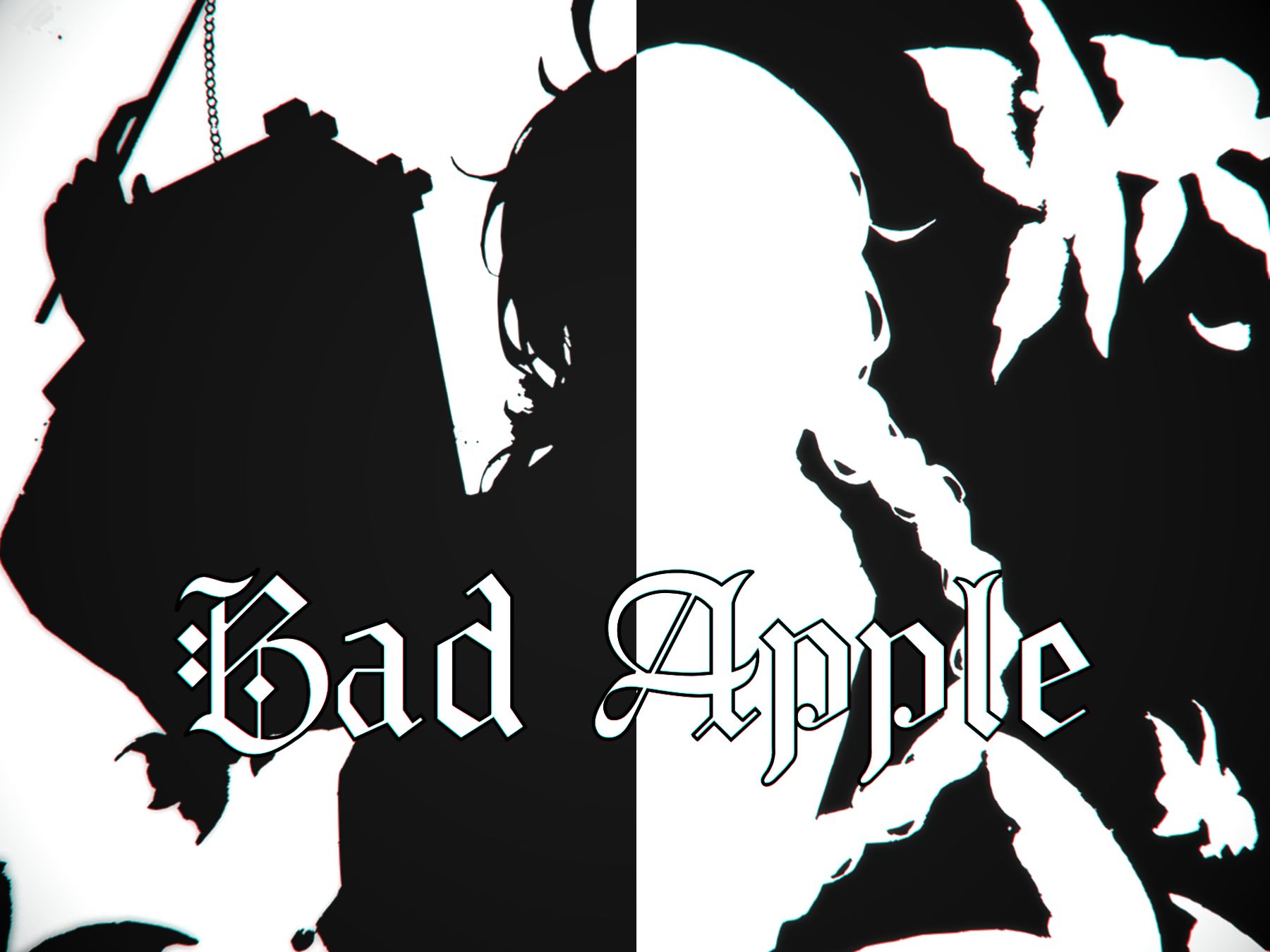 【乐正绫AI】《Bad Apple》中文填词（ACE Cover）【原创PV付】-栁下夢-1-哔哩哔哩视频