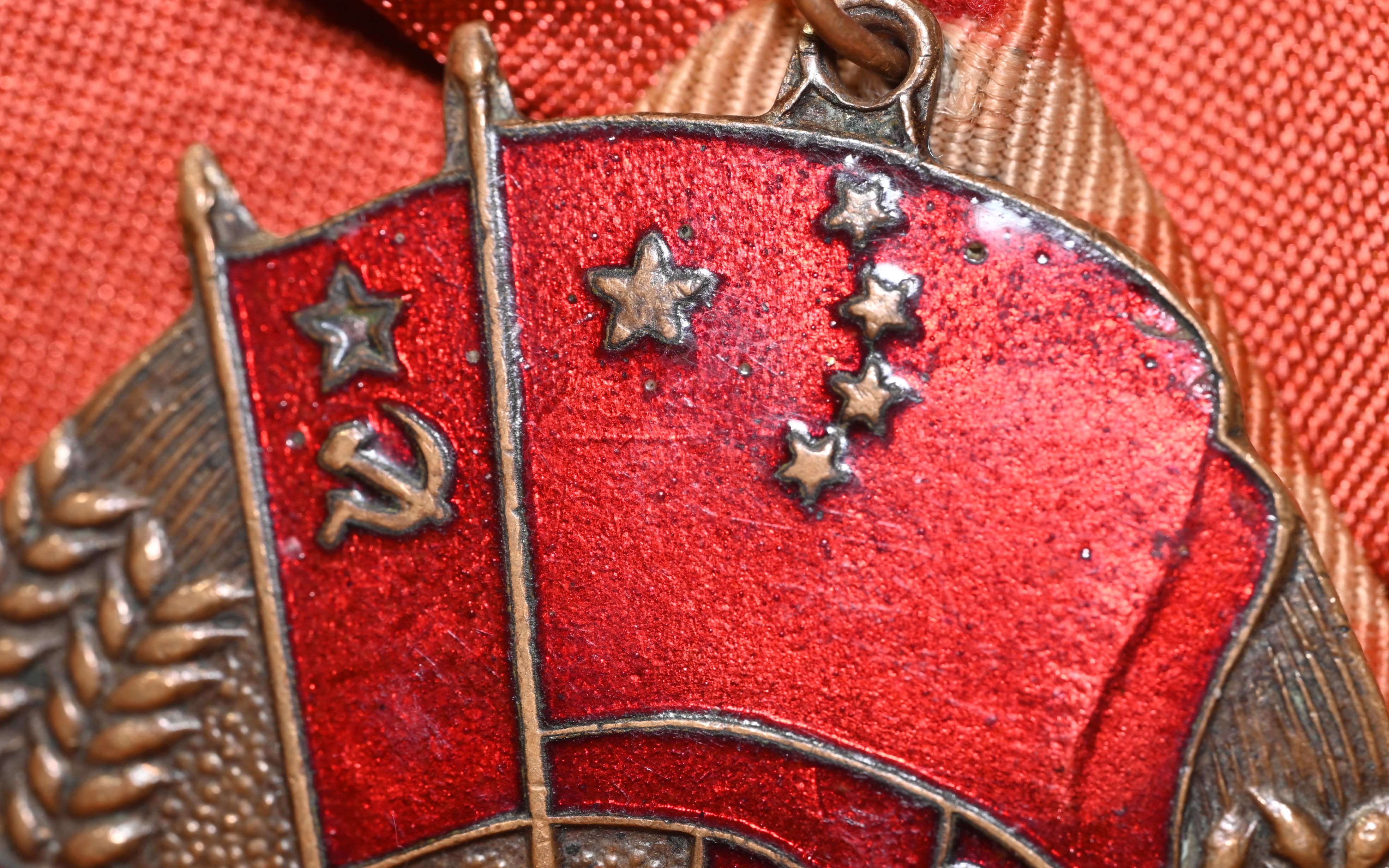 苏联百年纪念 中苏友谊万岁纪念章 微距 尼康z5 老蛙65