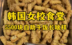 下载视频: 韩国女校食堂5500元自助午饭长啥样？