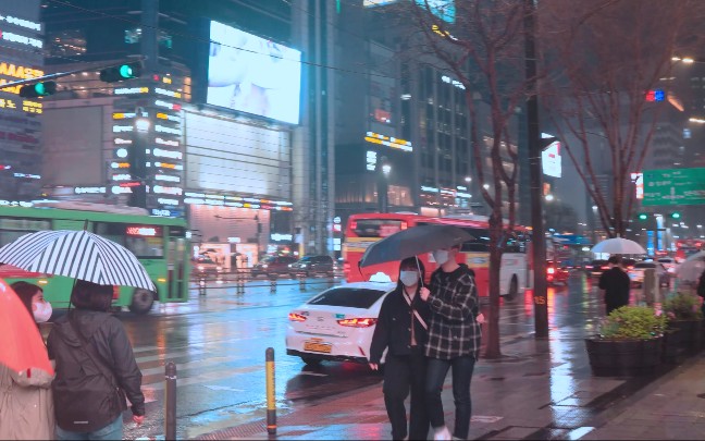 [图]［超清韩国］雨天漫步首尔·江南区 发布时间:2021.4.10