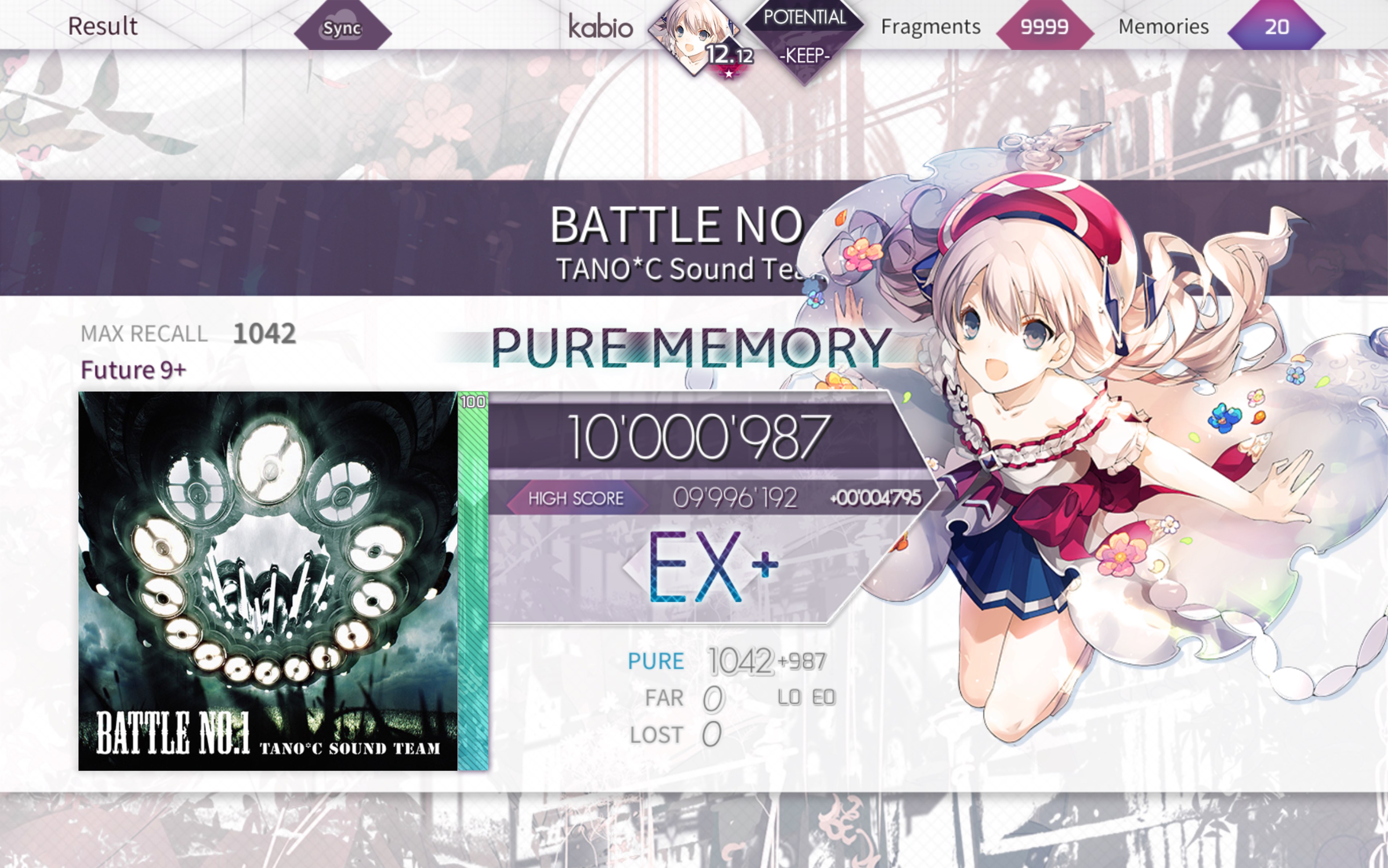 【Arcaea】【性歌no.1】BATTLE NO.1 Future 9+ PURE MEMORY哔哩哔哩bilibili