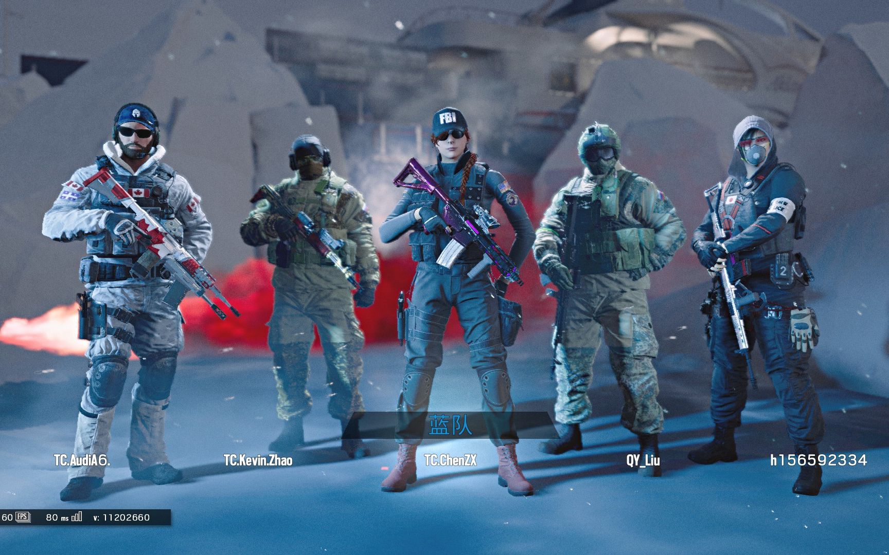 tc.chenzx的r6毒气 jager ash三人组专场表演