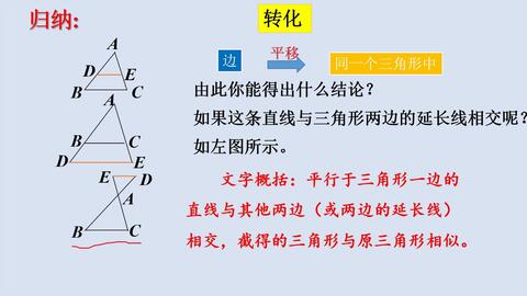 4 5 1相似三角形判定定理的证明 哔哩哔哩