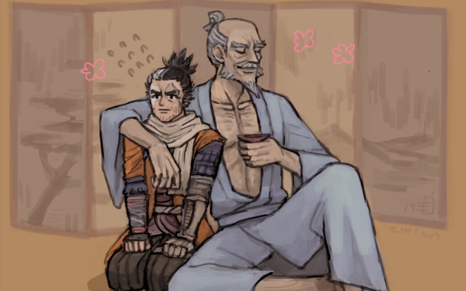 【只狼】完全弹开秘传61一心,双难无伤心中战场老年一心