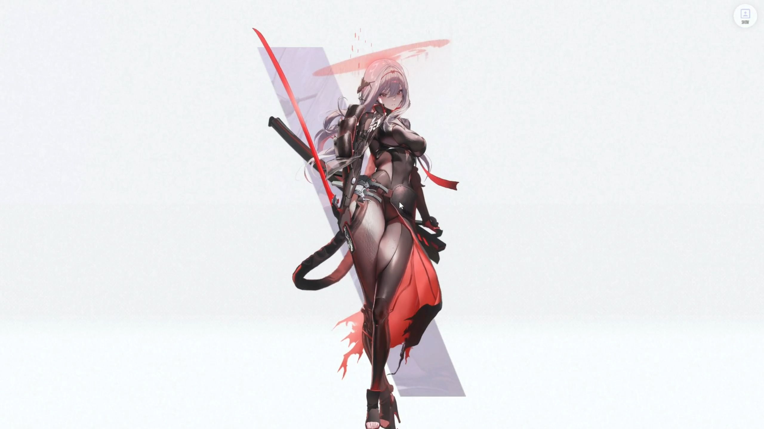 nikke 红莲:暗影 角色模型演示