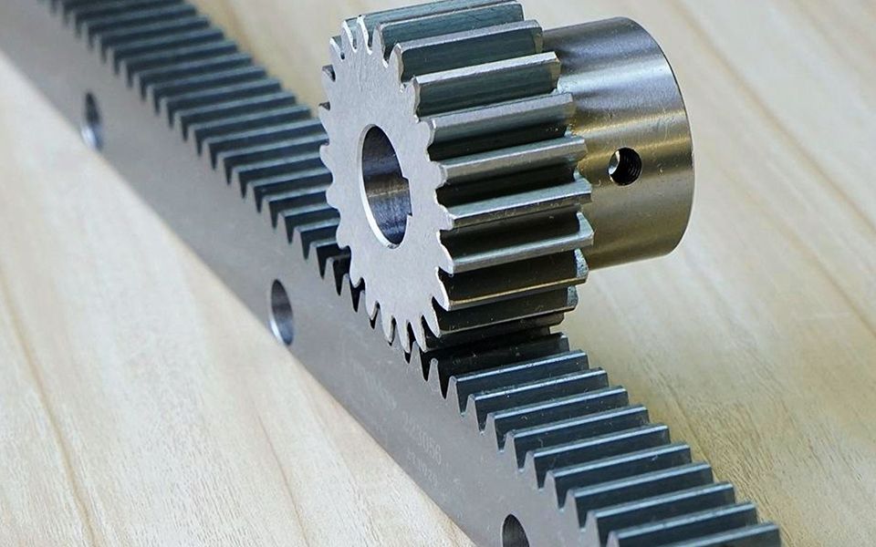 气缸带动的齿轮齿条翻转机构