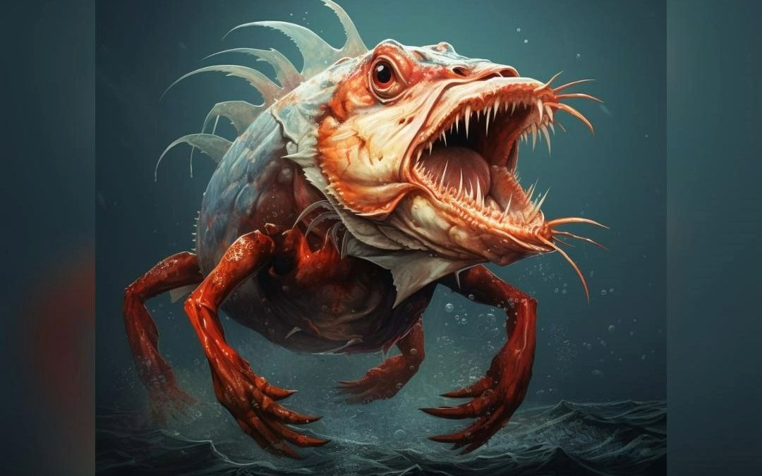 日本核污水排放引发全球关注,30秒带你看ai世界里的变异海洋动物,未知