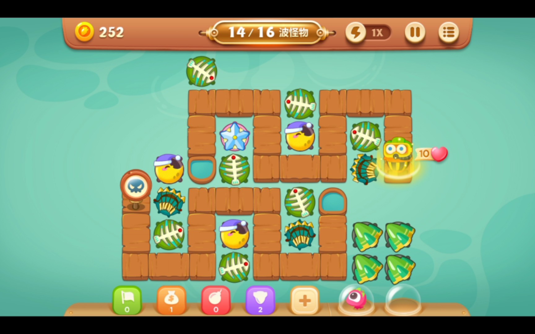 保卫萝卜3,今天是码头主题第48关,这个还是有难度的,放错塔就不能完美