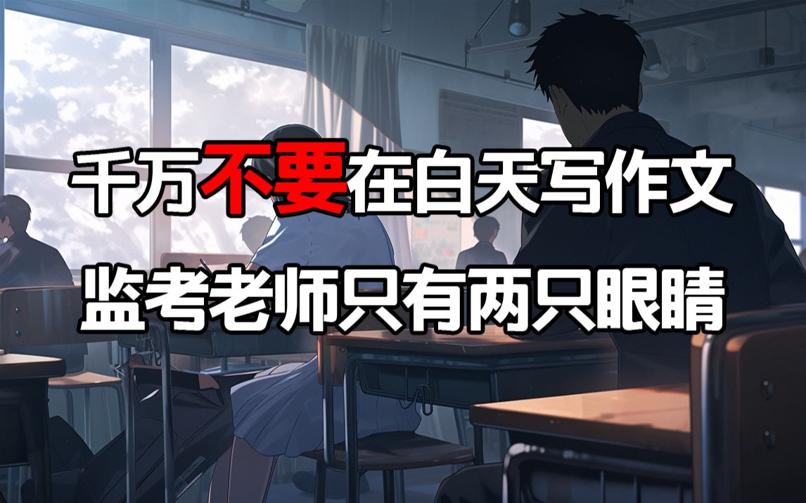 考场规则怪谈 “千万不要在白天写作文,监考老师只有两只眼睛”哔哩哔哩bilibili