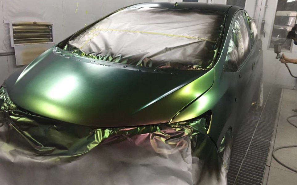 本田飞度改色杜雅特效车漆之超级变色龙