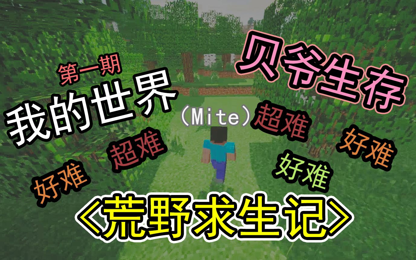 我的世界之荒野求生贝爷生存真的难为什么这么难mite