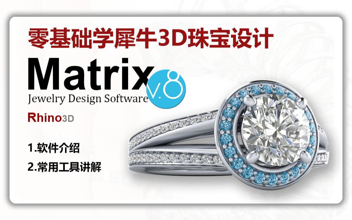 Rhino3D/Matrix珠宝设计 03 软件介绍 常用工具列讲解哔哩哔哩bilibili