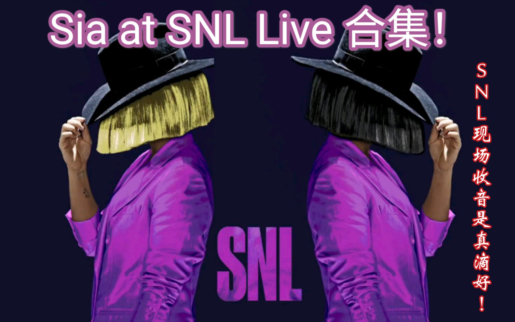 [图]【Sia Live from SNL】【Sia 在SNL现场合集】【Sia on Saturday Night Live】