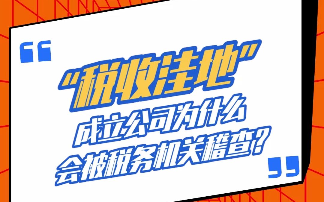 “税收洼地”成立公司为什么会被税务机关稽查?小望科技 税务稽查 发票 偷税逃税哔哩哔哩bilibili