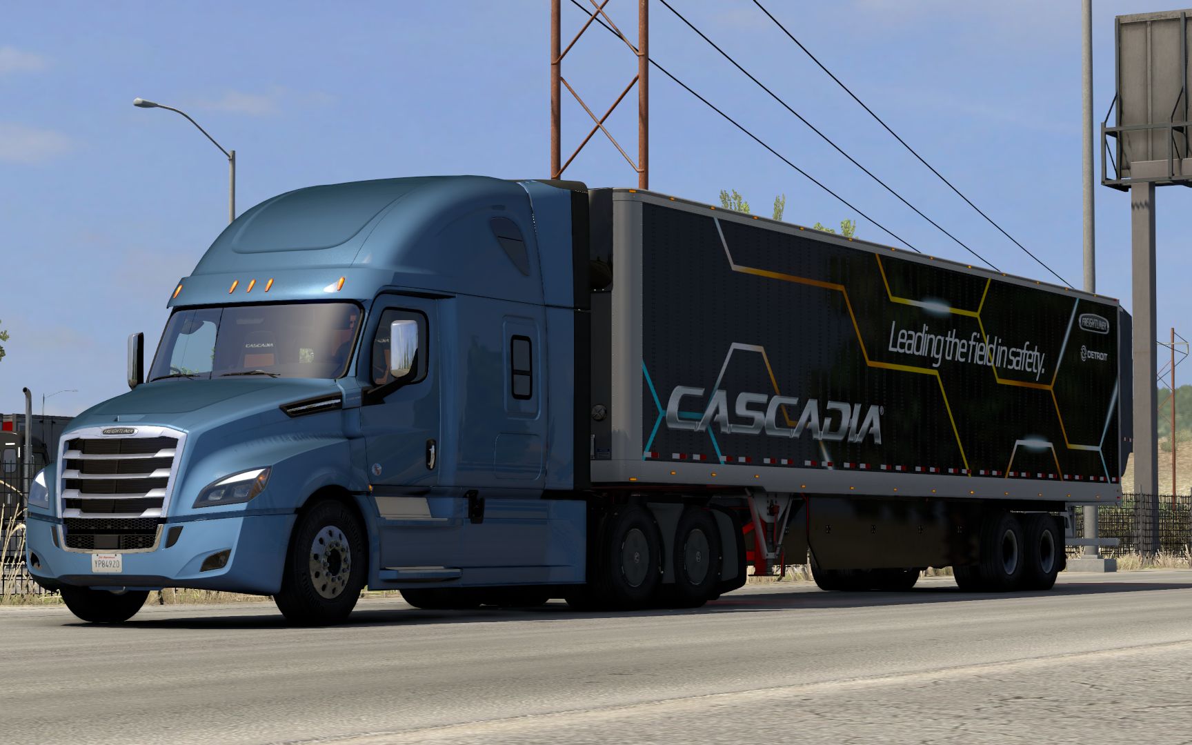 美卡新车速递买一辆热乎的福莱纳cascadia还有专属挂车哦