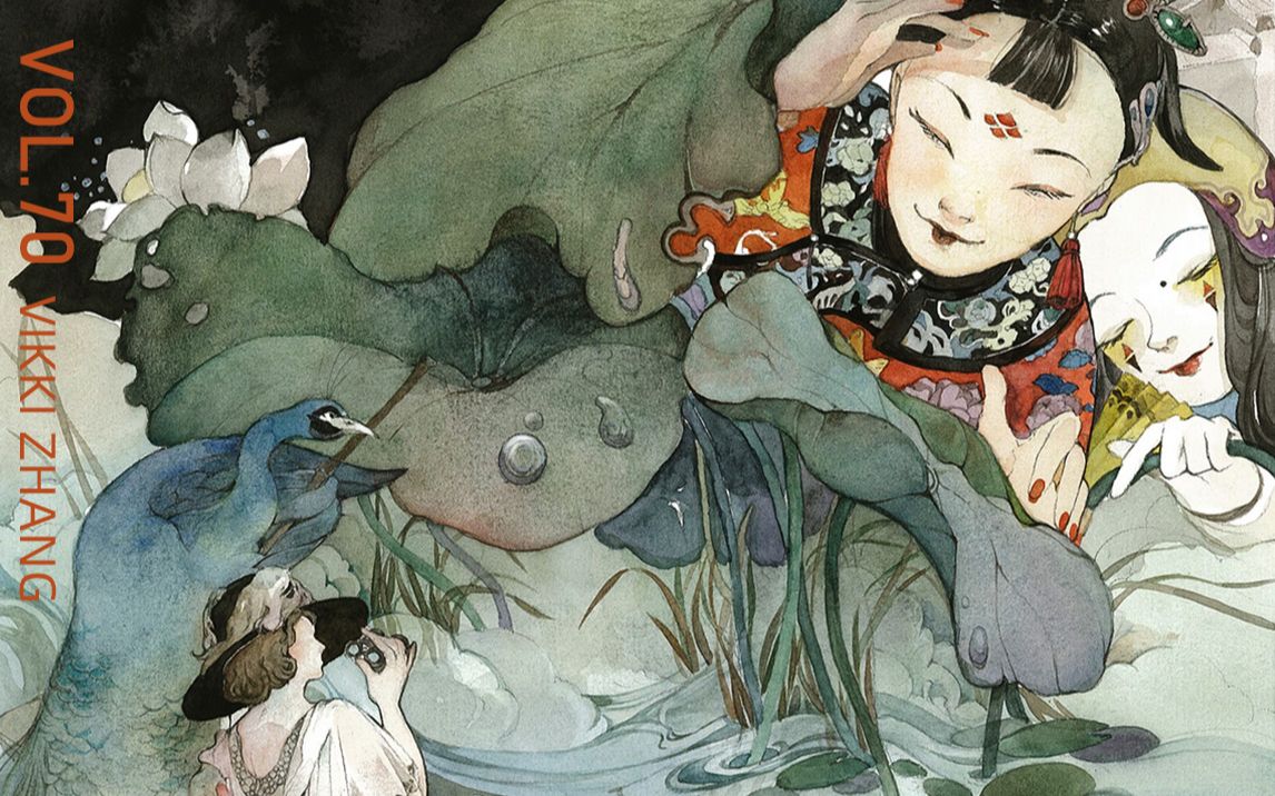 桃花源式东方奇幻画风新锐插画vol70vikkizhang