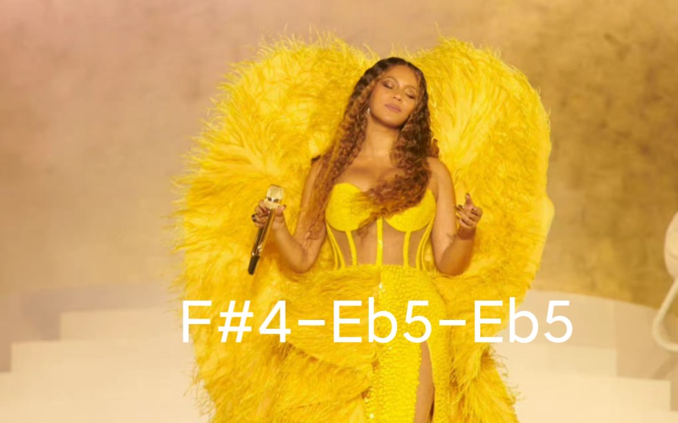 [图]【女中化身大女高】Beyonce迪拜drunk in love现场音域展示F#4-Eb5