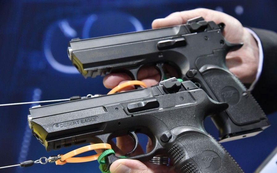 讲堂军库美国民众最爱的手枪沙漠之鹰武器大讲堂缩小版全金属模型正式