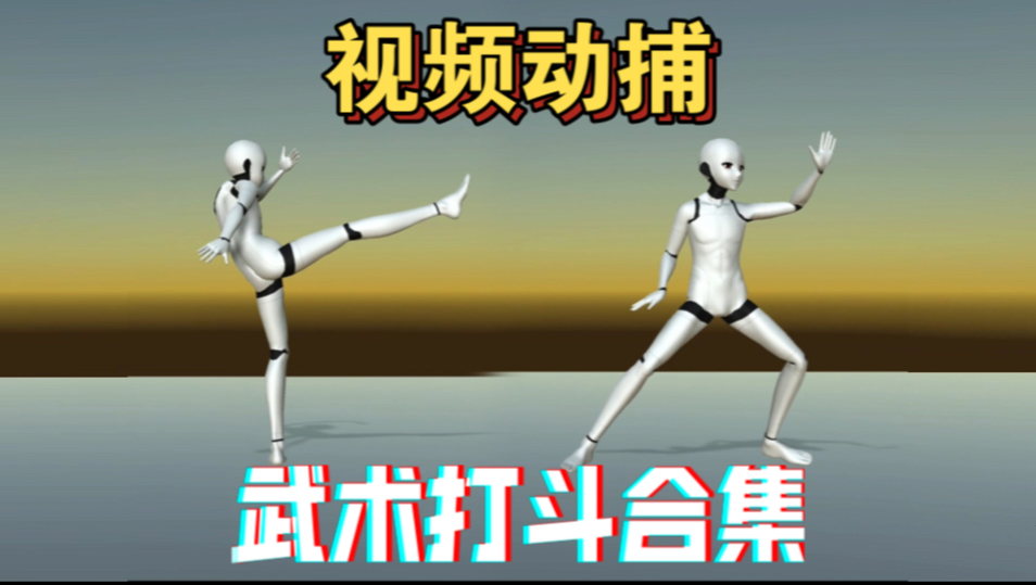 【武术动捕合集】软件进化 AGI Mocap动作捕捉软件 视频动捕 出拳直拳踢腿打斗动作 连击游戏视频 街舞旋转大招迪迈视觉动捕哔哩哔哩bilibili