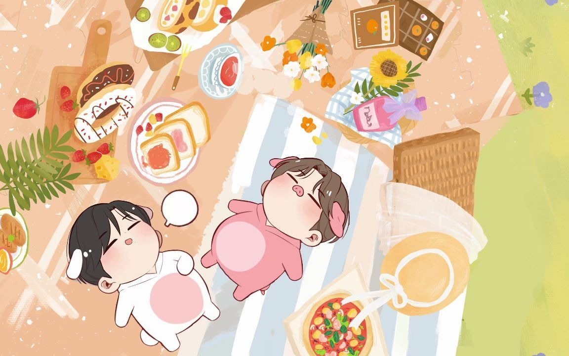 【博君一肖】啵比与赞比吃饱饱动画