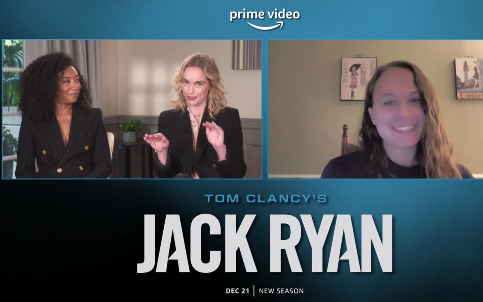 [图]尼娜霍斯 Nina Hoss and Betty Gabriel Dish on Jack Ryan Season 3