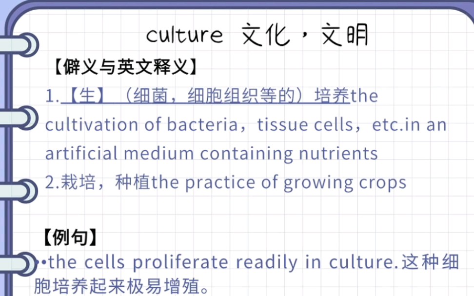 熟词僻义102期:culture你会记这个意思吗?哔哩哔哩bilibili