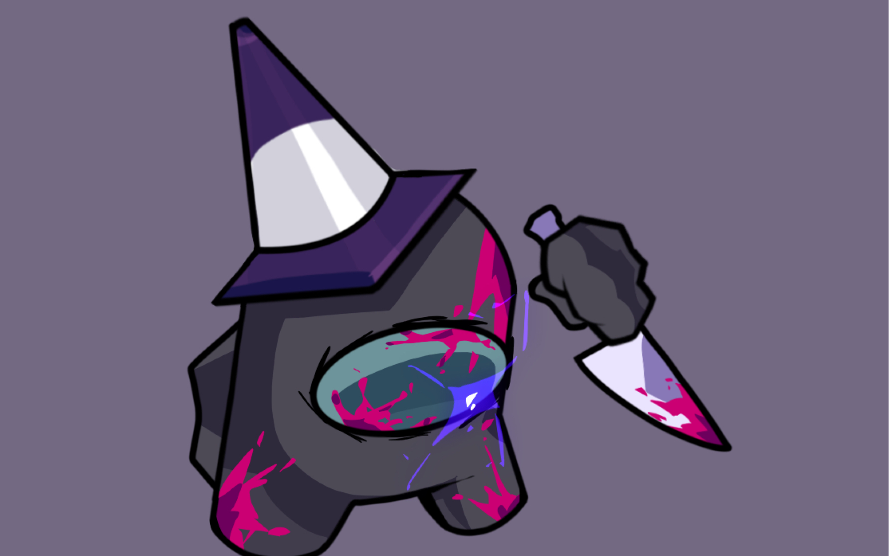 【fnf/绘画过程/impostor v4】个人画风的grey