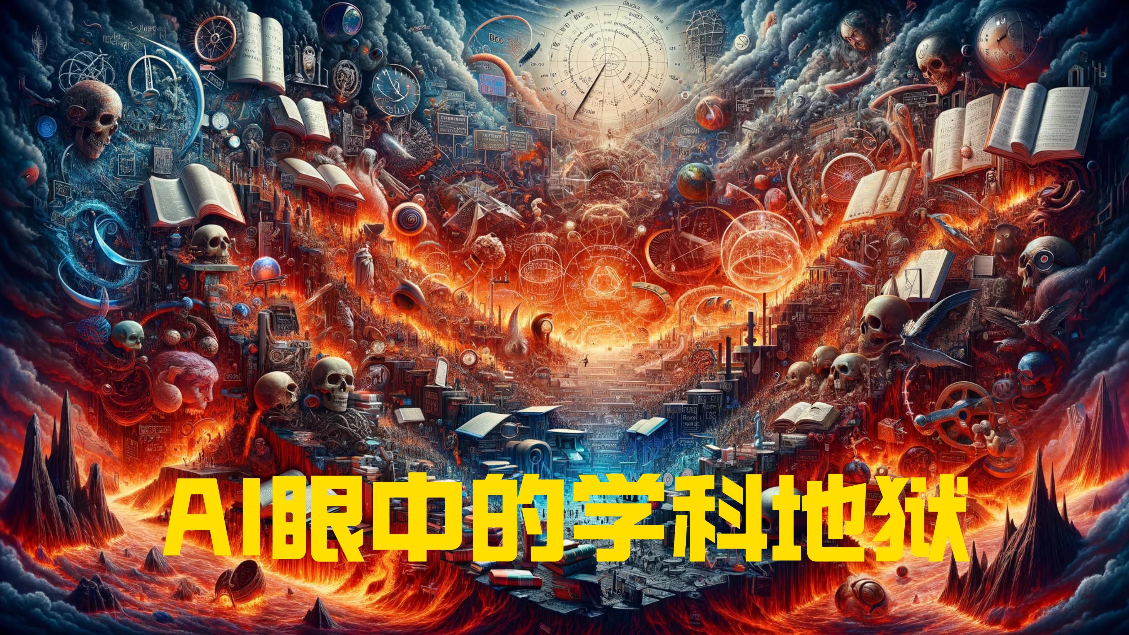 [图]让AI画各个学科的地狱图景，最后的学科太喜欢了！！