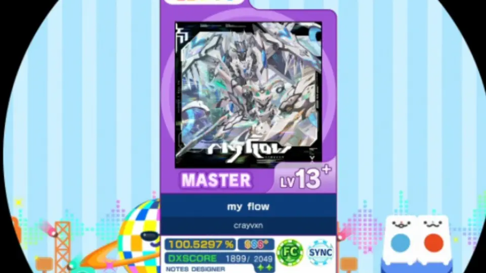 maimai外部出力】 my flow MASTER AP 【譜面確認用】_音游热门视频