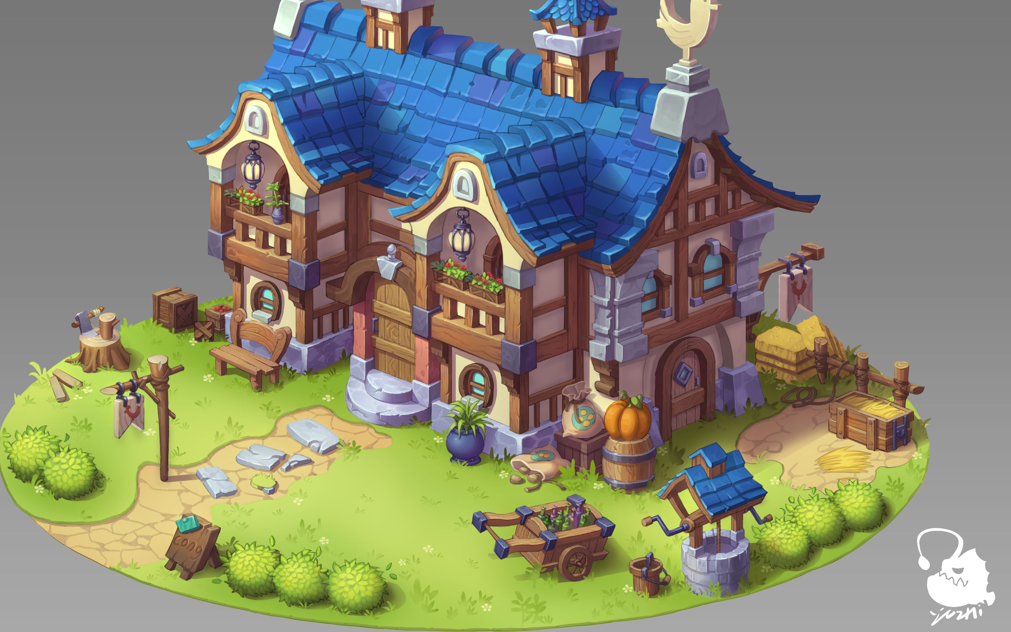 单体建筑临摹练习5.6_哔哩哔哩 (゜-゜)つロ 干杯~-bilibili