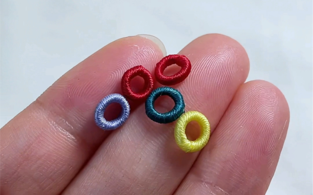 无痕线圈绕线圈教程绳结技巧 #绳结技巧 #手工绕线 #手工diy 喜欢的点