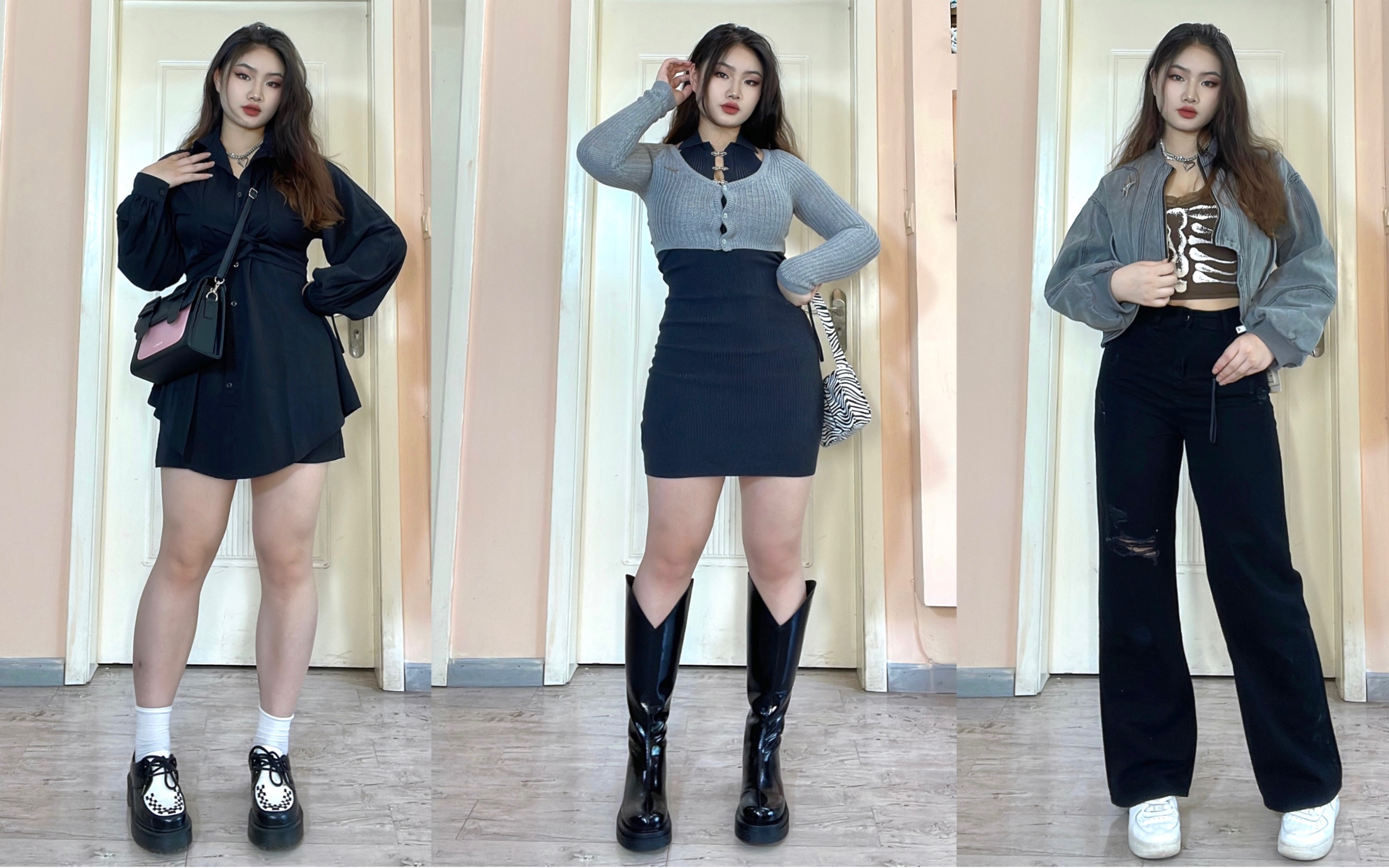 167/140斤微胖梨型身材 |早秋也要当辣妹!